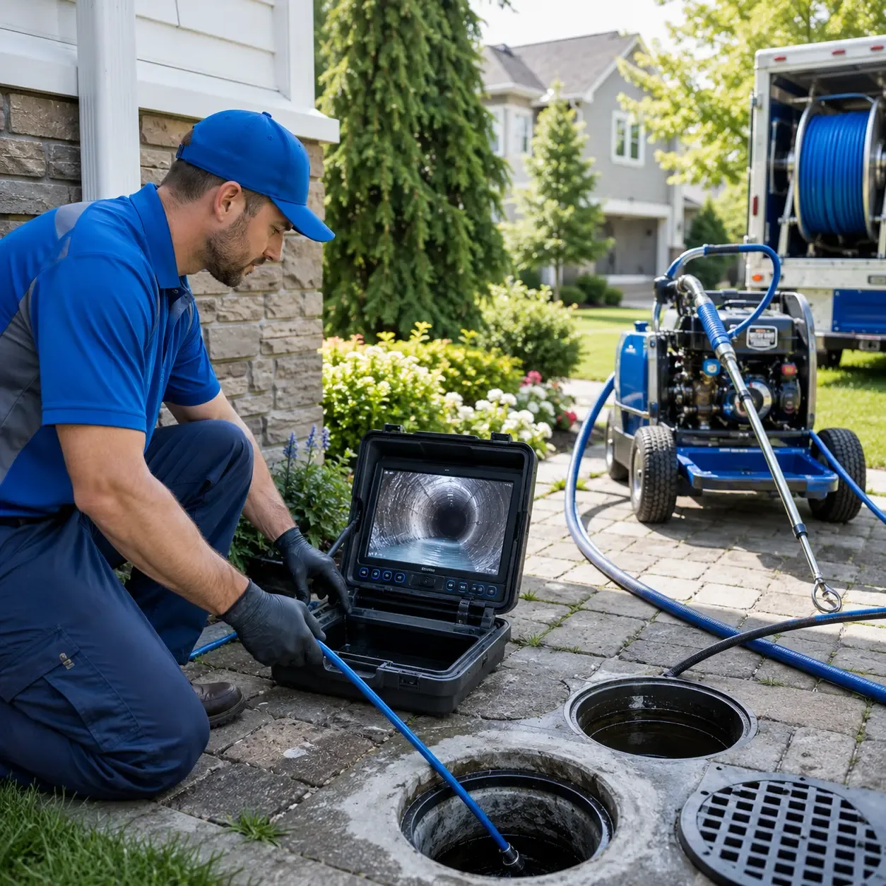 Outdoor drain cleaning professionals serving Central Falls, RI